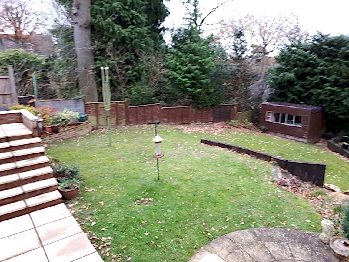 Sloping garden design Sandhurst Berkshire