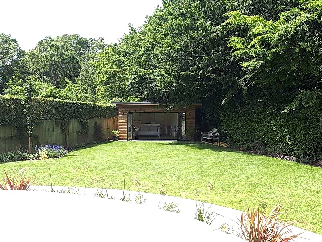 Contemporary garden design in Esher Surrey